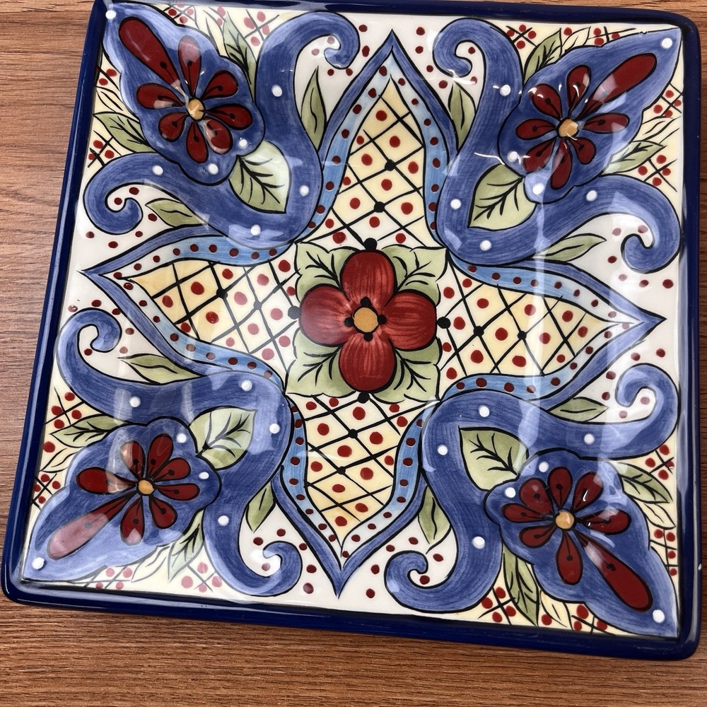 Lot of 2 Espana Lifestyle Tabletops Unlimited 8" Toluca Plates - Picture 2 of 8